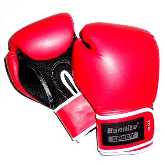 Bandito Sport - Boxningshandske - Svart/Röd 10 Uz