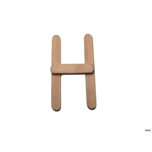 Clicko - H- bygg din bokstav med magnetisk byggsats