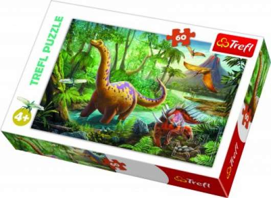 Dinosaurie pussel - 60 bitar
