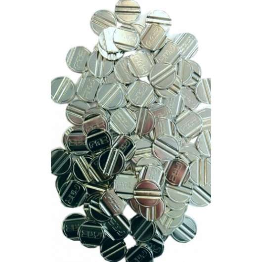 FAS Fas - Table Football Tokens Steel Silver 100 Pcs