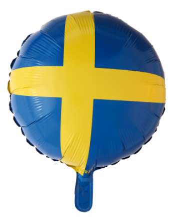 Folieballong, Svenska flaggan!