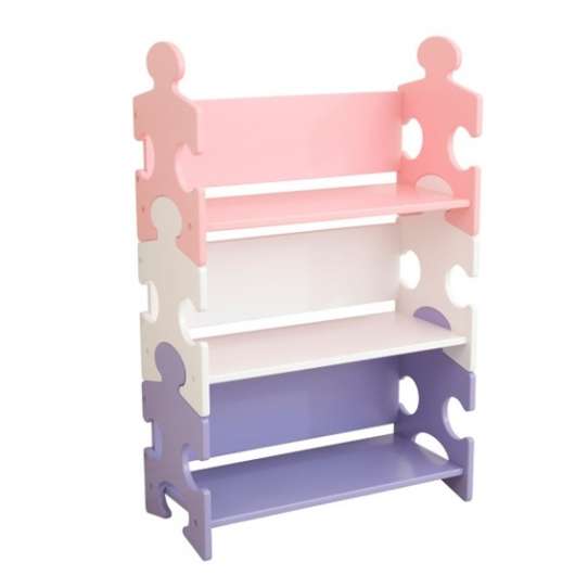 Kidkraft - Bokhylla - Puzzle Bookshelf - Pastel