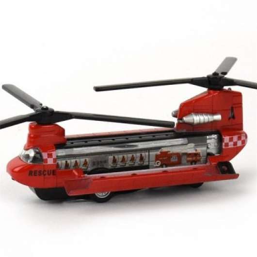 Metall räddningshelikopter med ljud och ljus